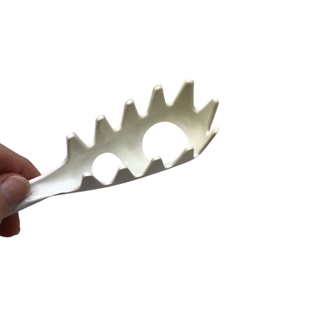Vintage Tailor Made #3 Spaghetti Pasta Fork White 11” Serving Utensil - Picture 10 of 12